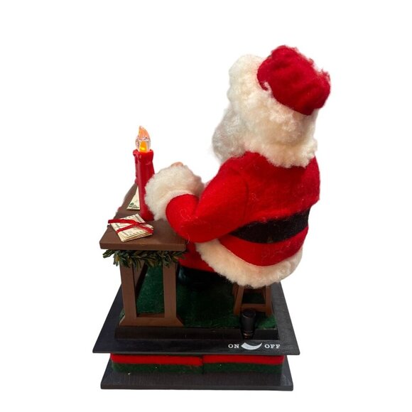 Holiday Creations 1993 Musical Light Up Candle Santa Decoration Works - Picture 5 of 8